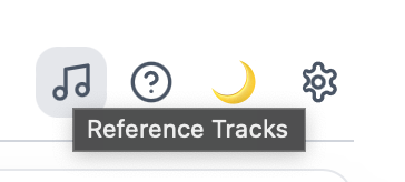 Reference Tracks toolbar icon