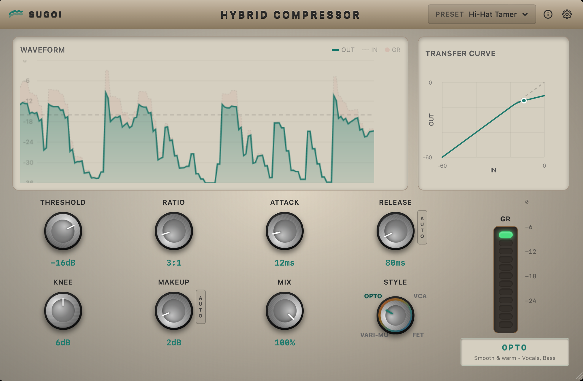 Opto Mode - Smooth and musical